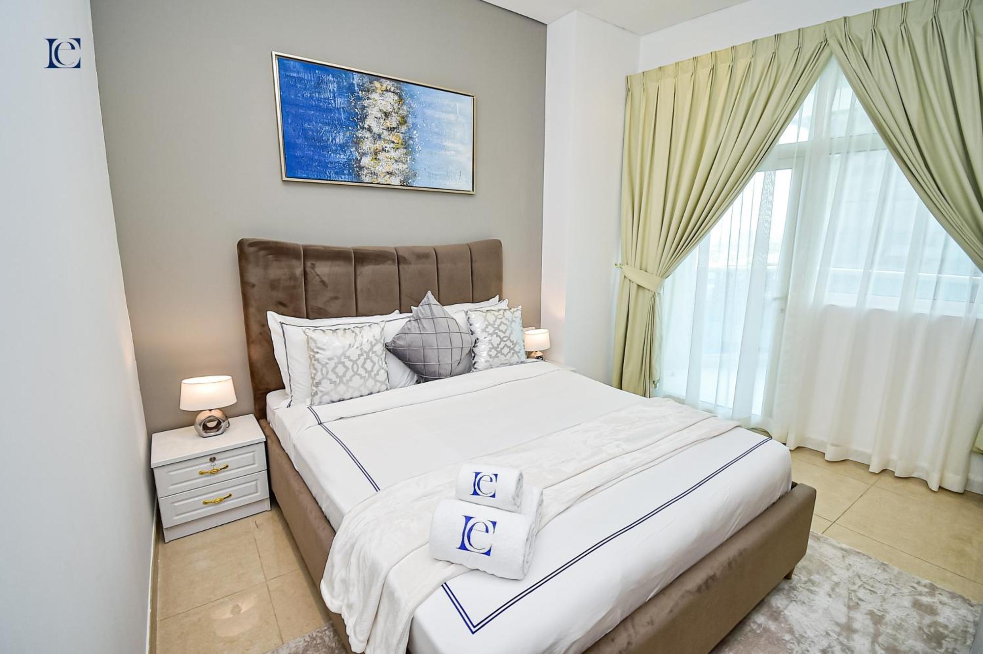 Apartmán Budget Studio With Balcony, Yacht Bay Marina Dubaj Exteriér fotografie