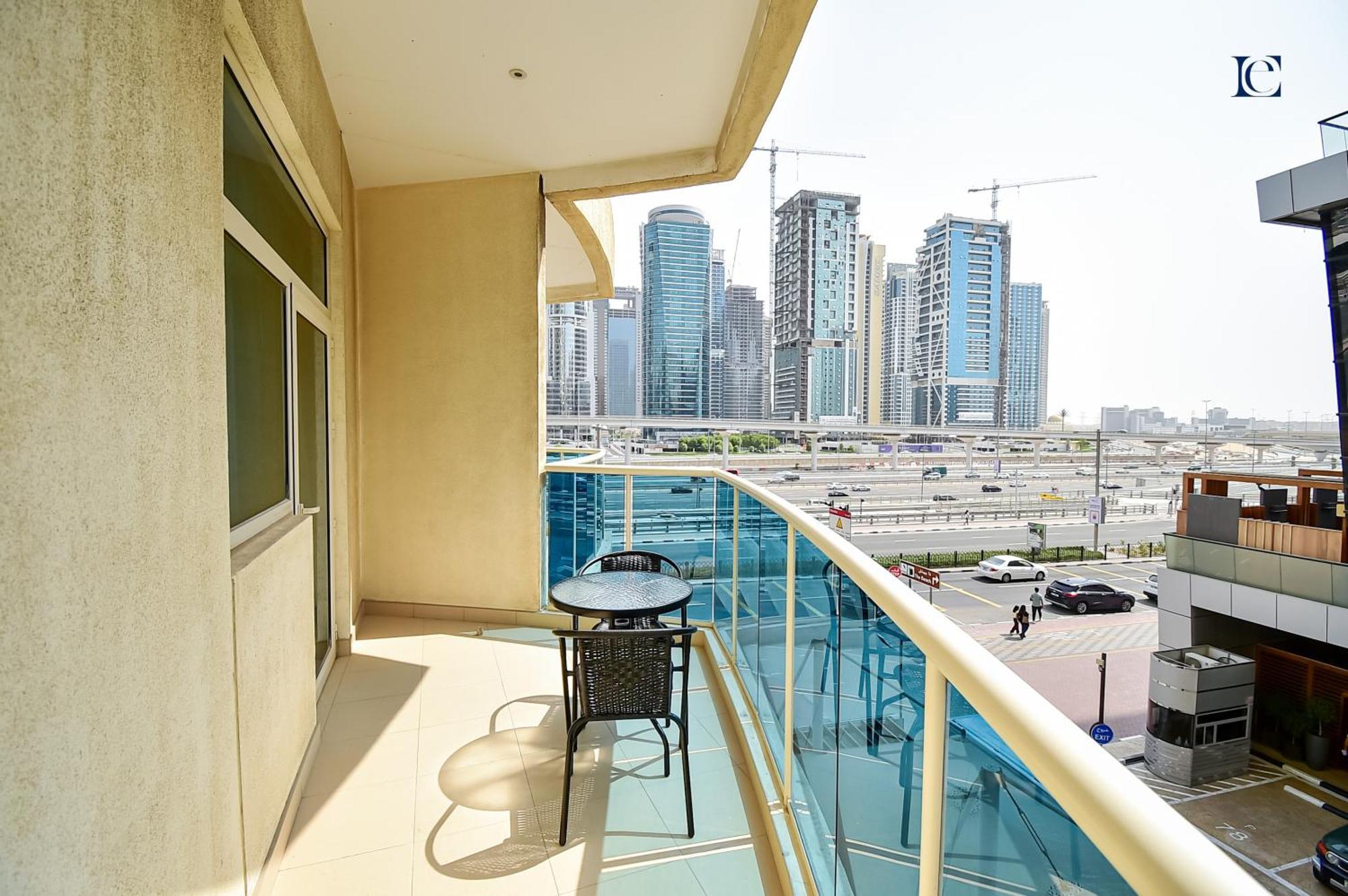 Apartmán Budget Studio With Balcony, Yacht Bay Marina Dubaj Exteriér fotografie